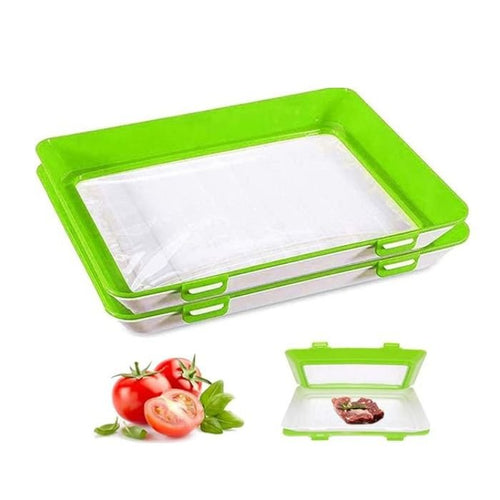 Fresh Storage Plate | Extend Food Freshness | Stretch Seal Film | FreshPlate